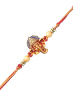 trueBrowns X Voylla Deity Inspired CZ Embellished Ganpati Rakhi - Distacart