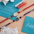 trueBrowns X Voylla Set of 2 Rectangle CZ Embellished Thread Rakhi - Distacart