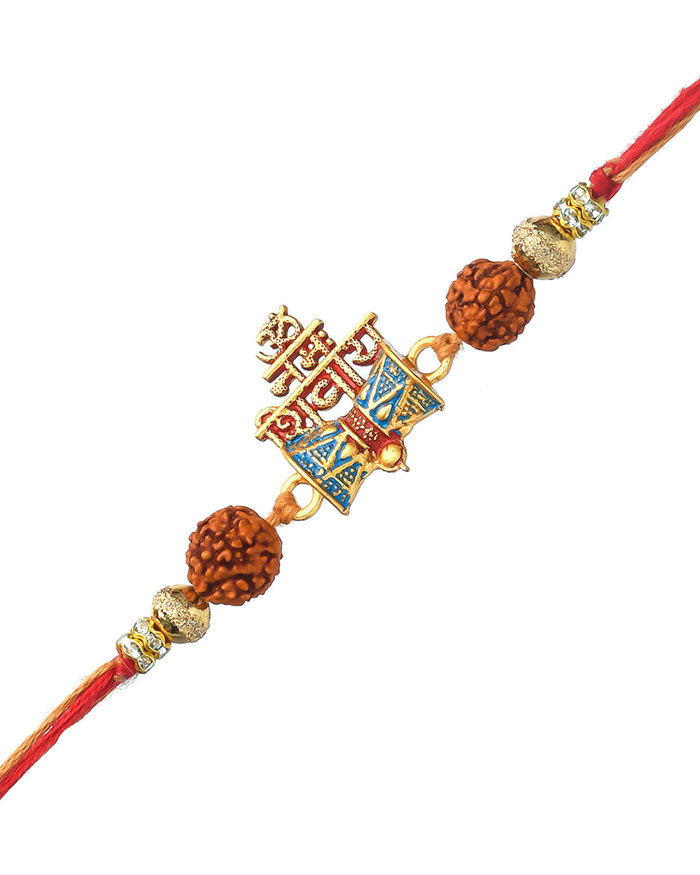 trueBrowns X Voylla Set Of 3 Auspicious Rudraksha Studded Rakhis - Distacart