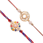 trueBrowns X Voylla Set of 2 Meenakari Rakhi for Brothers - Distacart