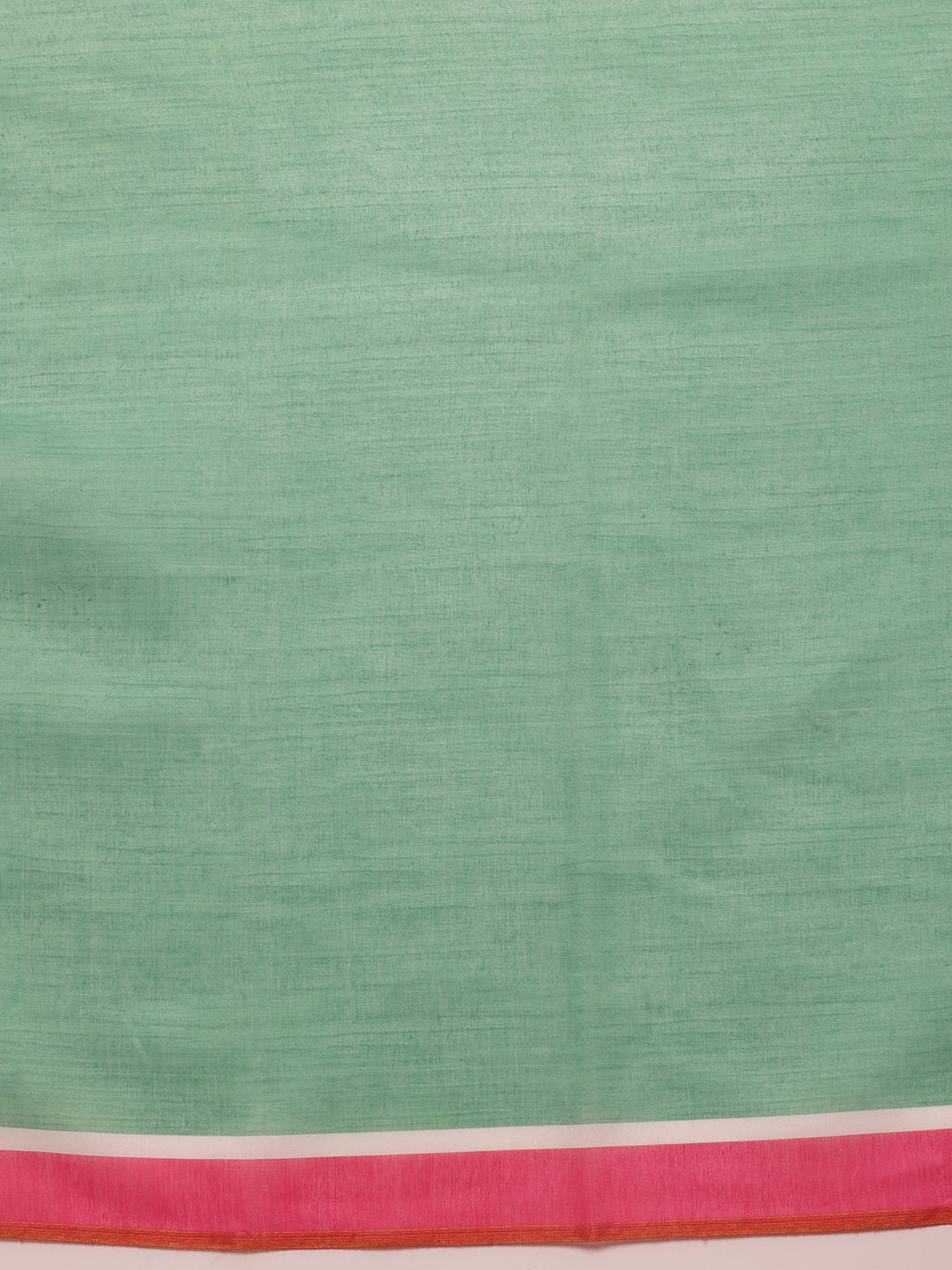 Hiral Fashion Green Chanderi Cotton Blend Floral Digital Print Saree