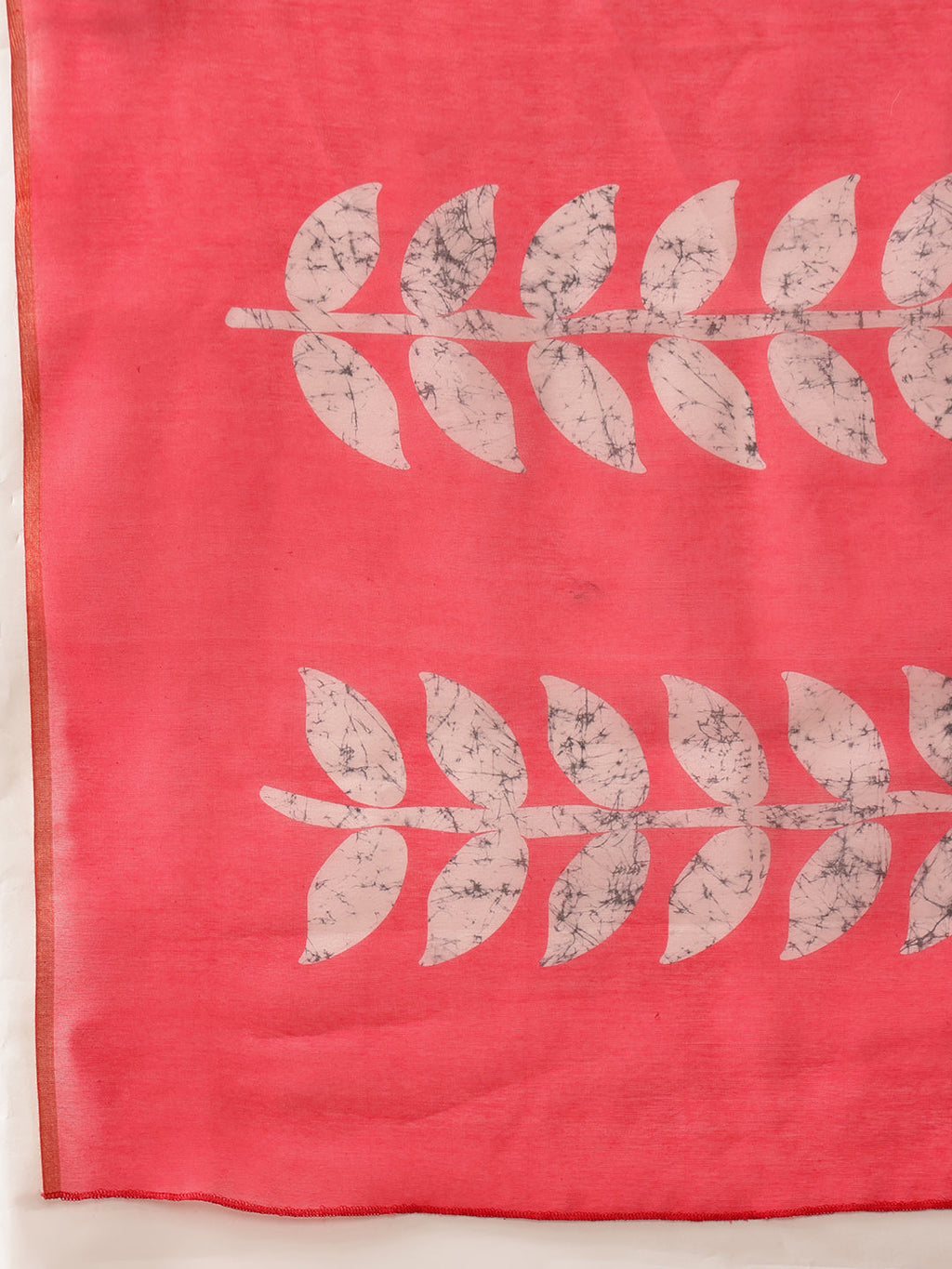 Hiral Fashion White Chanderi Cotton Blend Abstract Digital Printed Saree