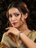 Ruby Raang 22k Gold Polished Kundan Bracelet - Distacart