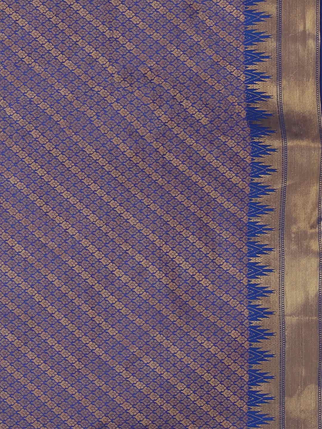 Hiral Fashion Red Banarasi Art Silk Floral Woven Design Saree