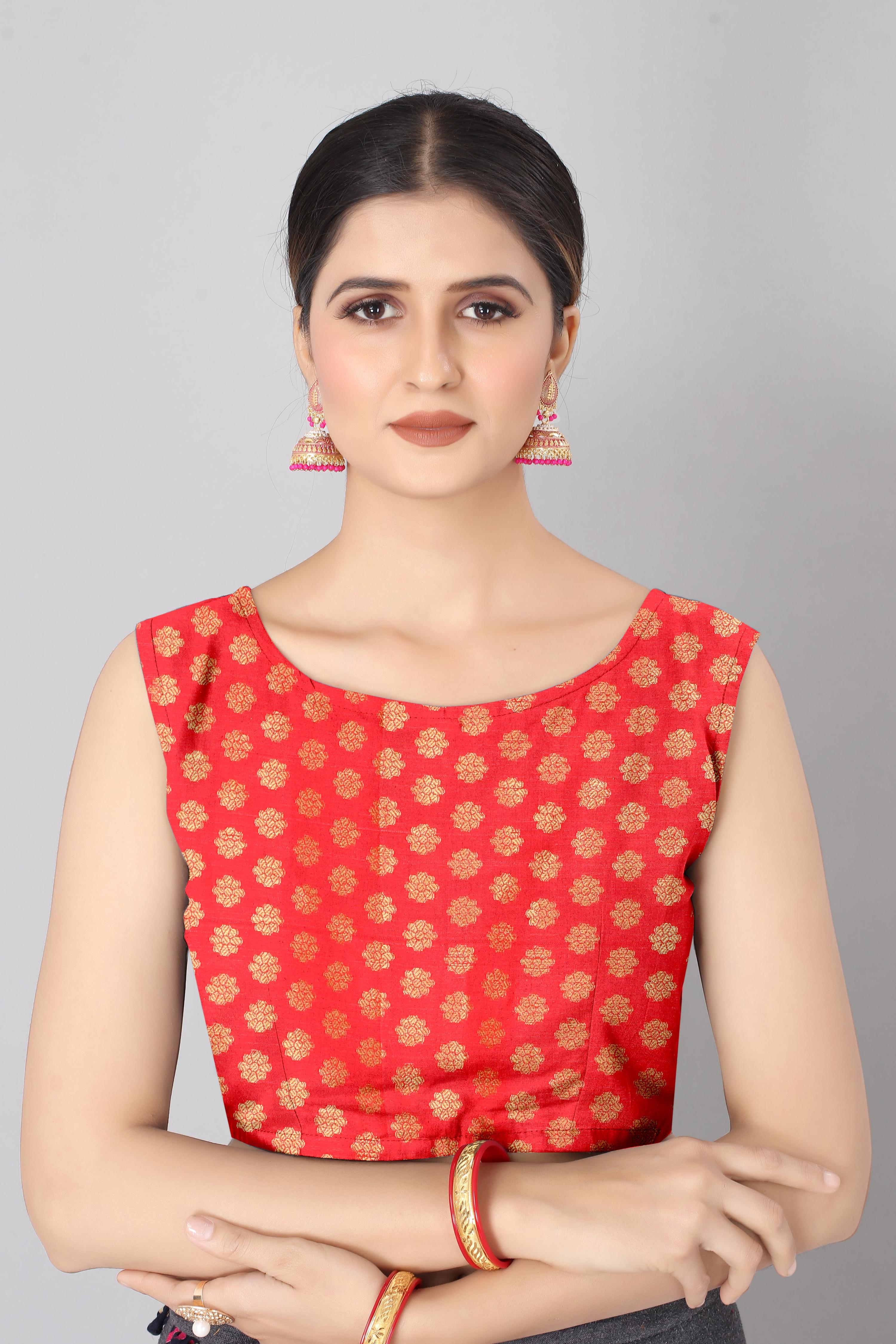 White Silk Blend Woven Zari Design Striped Saree with Unstitched Blouse - Hiral Fashion