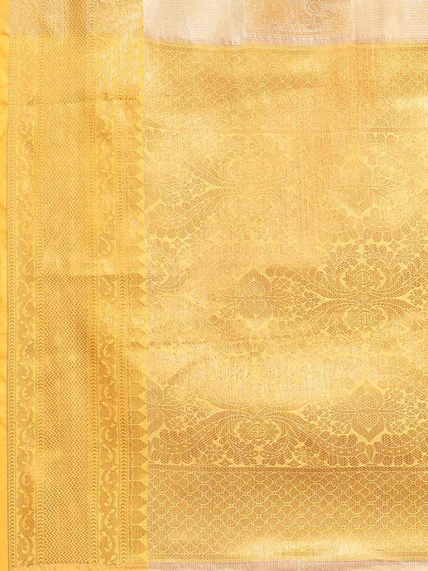 Beige Jute Silk Embellished Geomatric Saree with Unstitched Blouse - Hiral Fashion