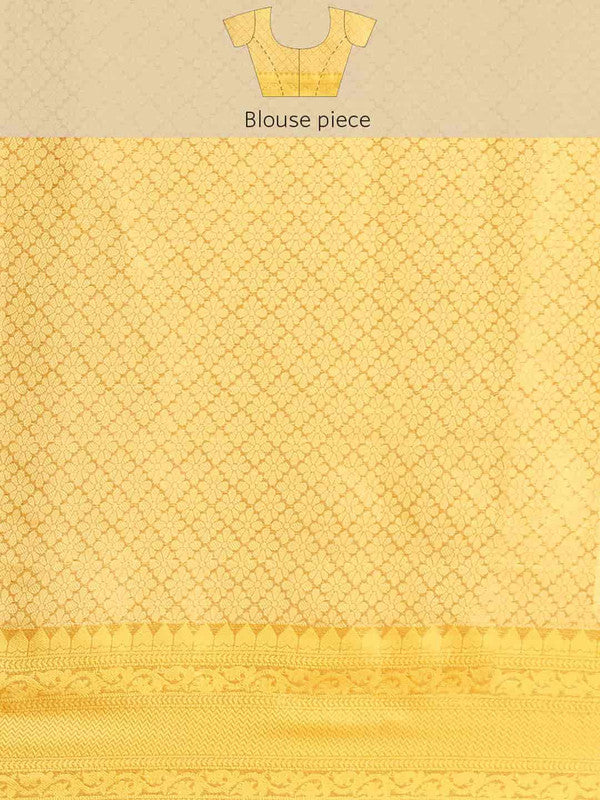 Beige Jute Silk Embellished Geomatric Saree with Unstitched Blouse - Hiral Fashion