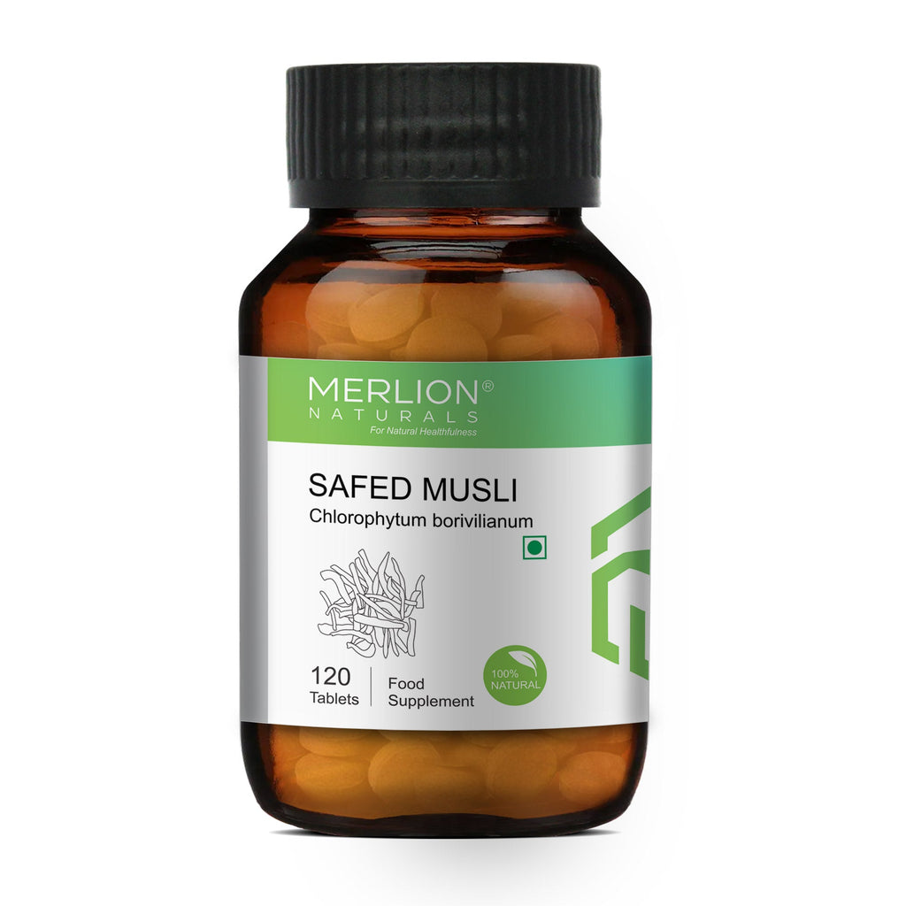 Merlion Naturals Safed Musli 500mg Tablets - Distacart