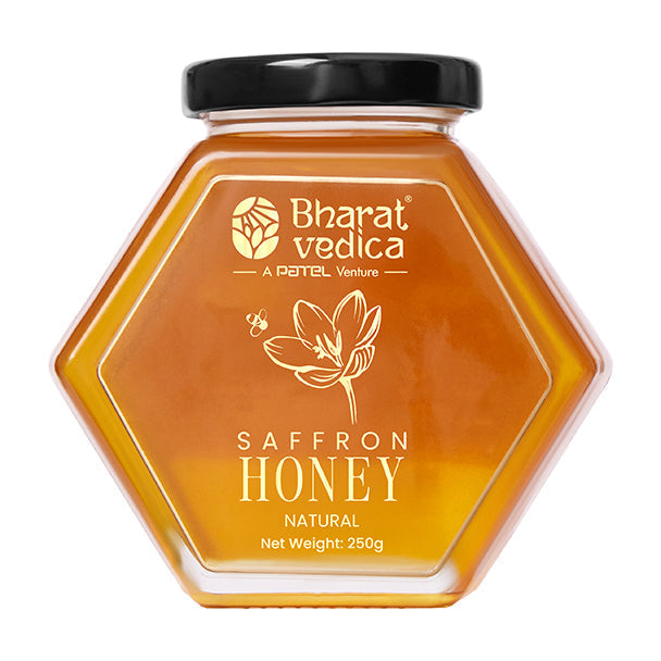 Bharat Vedica Saffron Honey - Kesar Honey / Kesar Shehad - Distacart