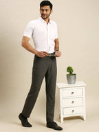 Ramraj Cotton Mens Half Sleeve Formal 100 % Cotton White Shirt