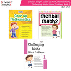 Scholars Insight Combo Set of Mathematics Workbooks For Grade 1| Set of 3| Problem Solving Book for Kids - Distacart