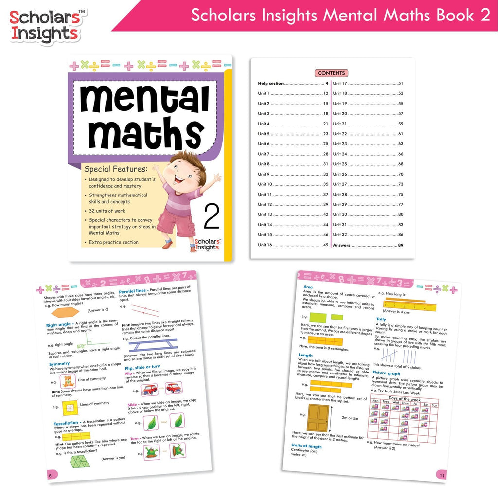 Scholars Insight Combo Set of Mathematics Workbooks For Grade 2| Set of 3| Problem Solving Book for Kids - Distacart