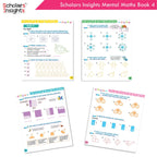 Scholars Insight Combo Set of Mathematics Workbooks For Grade 4| Set of 3| Problem Solving Book for Kids - Distacart