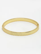 NVR Men's Gold-Plated Stainless Steel Kada Bracelet - Distacart