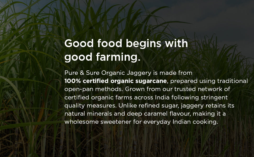 Pure & Sure Organic Jaggery Powder - Distacart