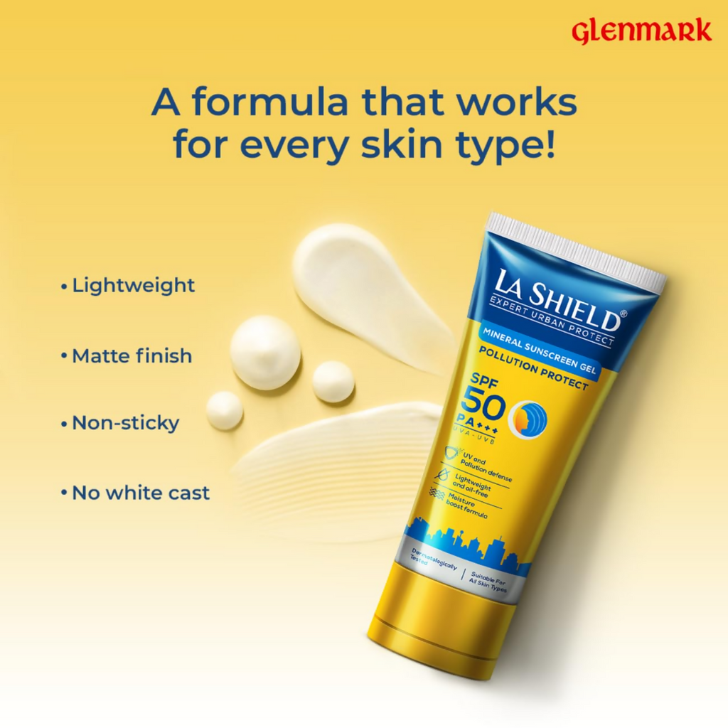 La Shield Pollution Protect SPF 50 Mineral Sunscreen Gel - Distacart