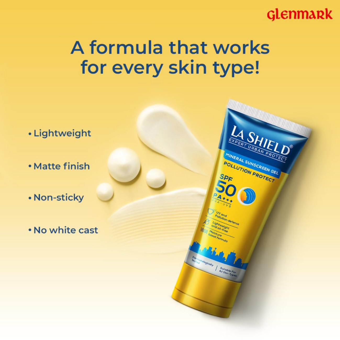 La Shield Pollution Protect SPF 50 Mineral Sunscreen Gel - Distacart