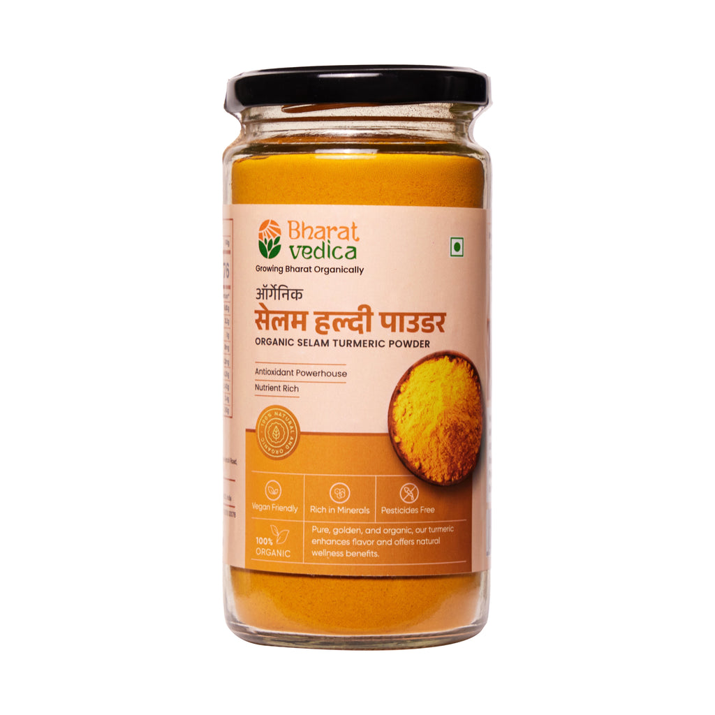 Bharat Vedica Organic Selam Turmeric Powder - Selam Haldi Powder - Distacart