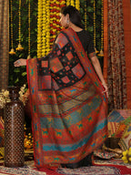 Shree Shyam Fashion Linen Cotton Black Saree - Distacart
