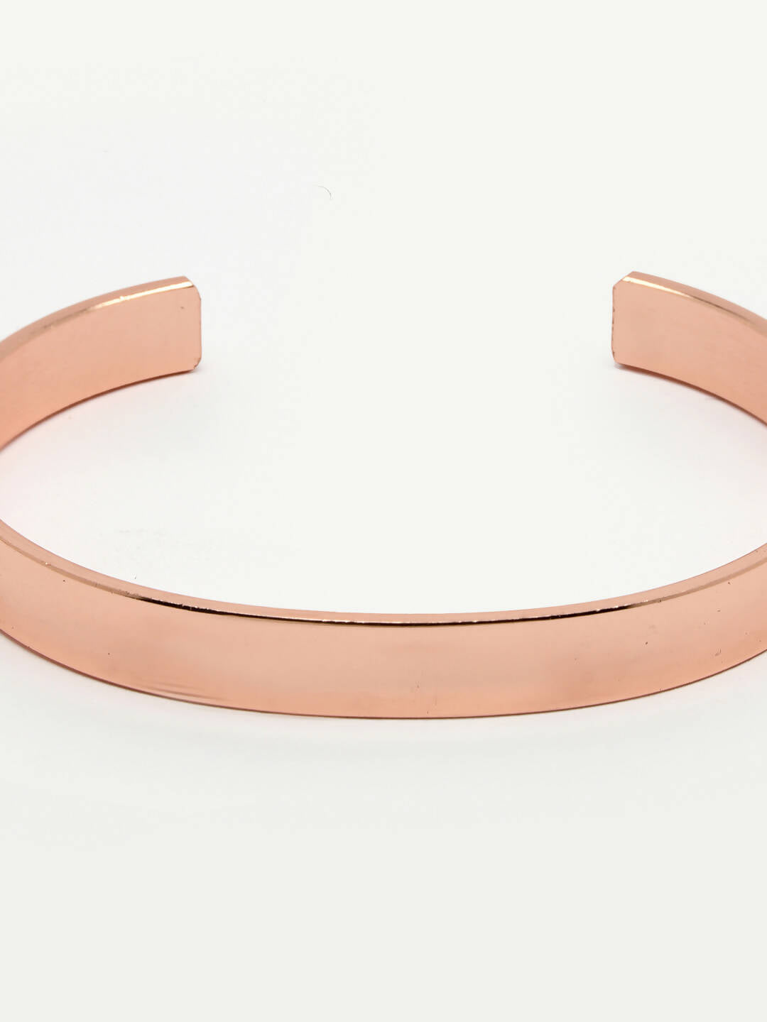 NVR Men Rose Gold Stainless Steel Cuff Bracelet - Distacart