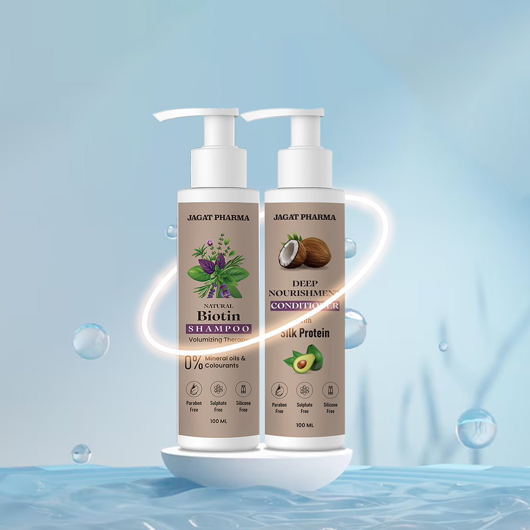 Jagat Pharma Jagat Pharma Shampoo + Conditioner: Dynamic Duo for Healthy & Beautiful Hair