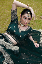 Lehenga Mart Designer Wedding Lehenga Choli For Women - Green