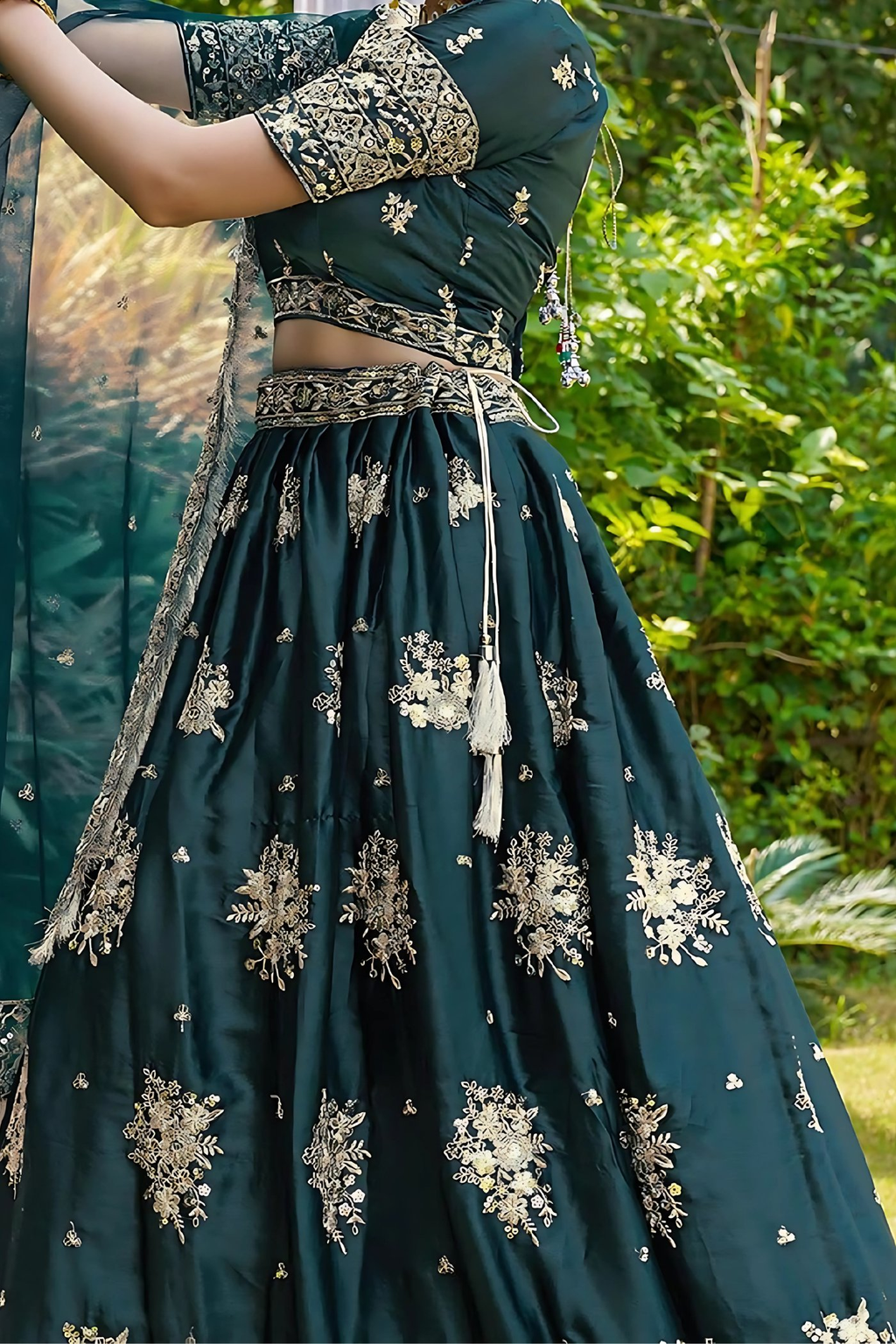Lehenga Mart Designer Wedding Lehenga Choli For Women - Green