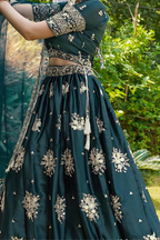 Lehenga Mart Designer Wedding Lehenga Choli For Women - Green