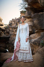 Lehenga Mart Designer Faux Georgette Ready to wear Sharara Suit for Eid - Distacart