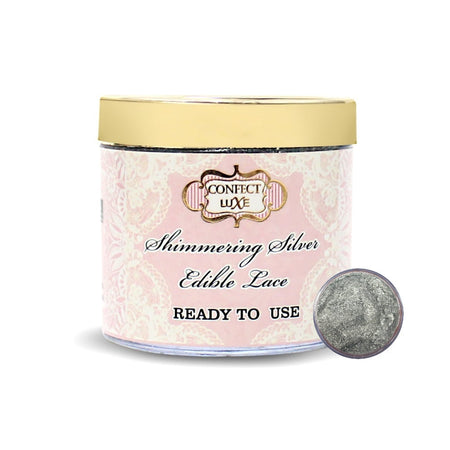 Confect Shimmering Silver | Edible Lace