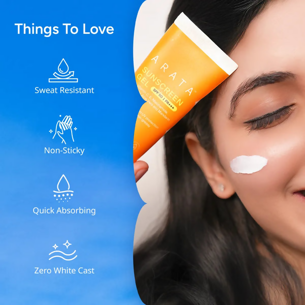 Arata Sunscreen Gel with SPF 50, PA+++