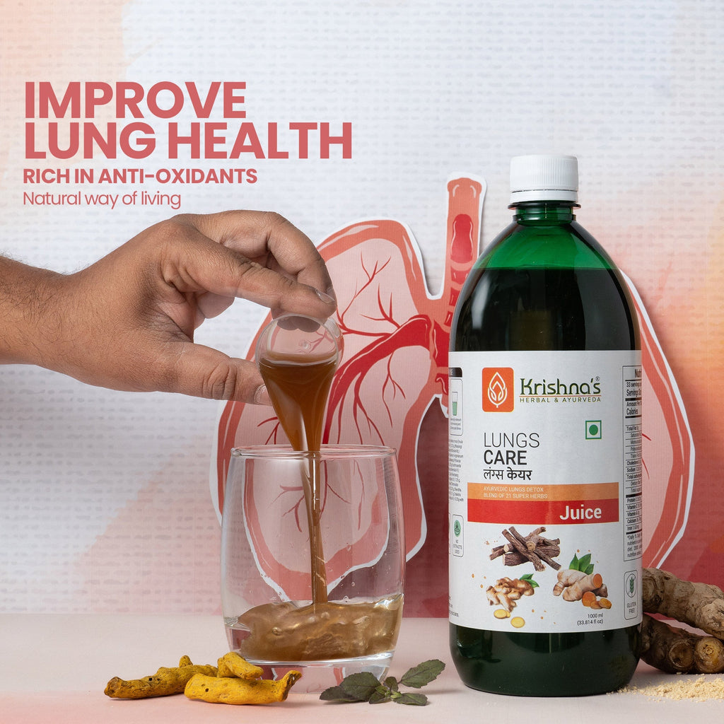Krishna'S Herbal & Ayurveda Lungs Care Juice