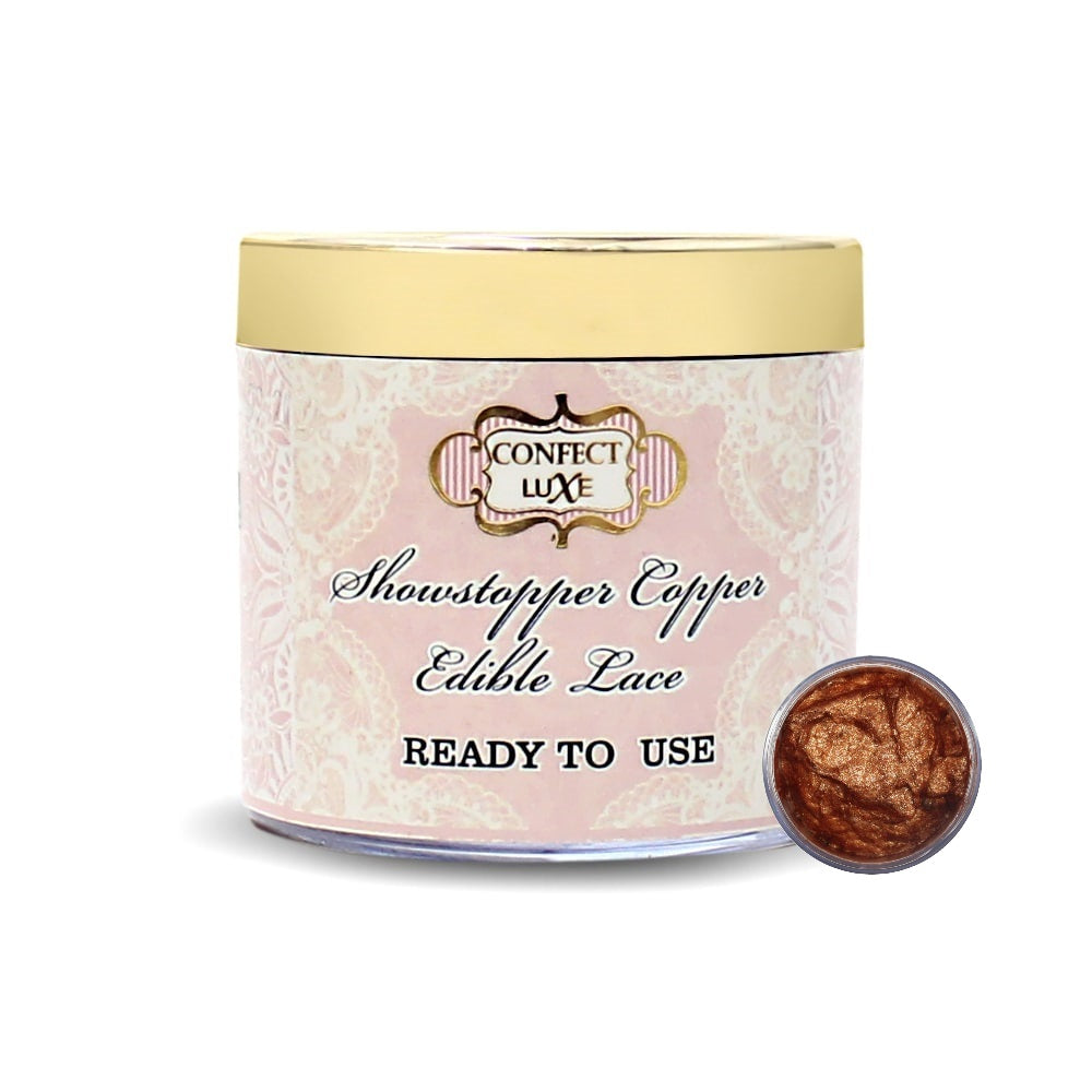 confect showstopper copper edible lace br b 100 gms b