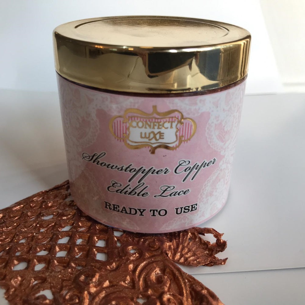 confect showstopper copper edible lace br b 100 gms b