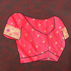Lorenvalley Fashion Peach Soft Paithani Silk Woven Design Gold Zari Meenakari Weaving Saree