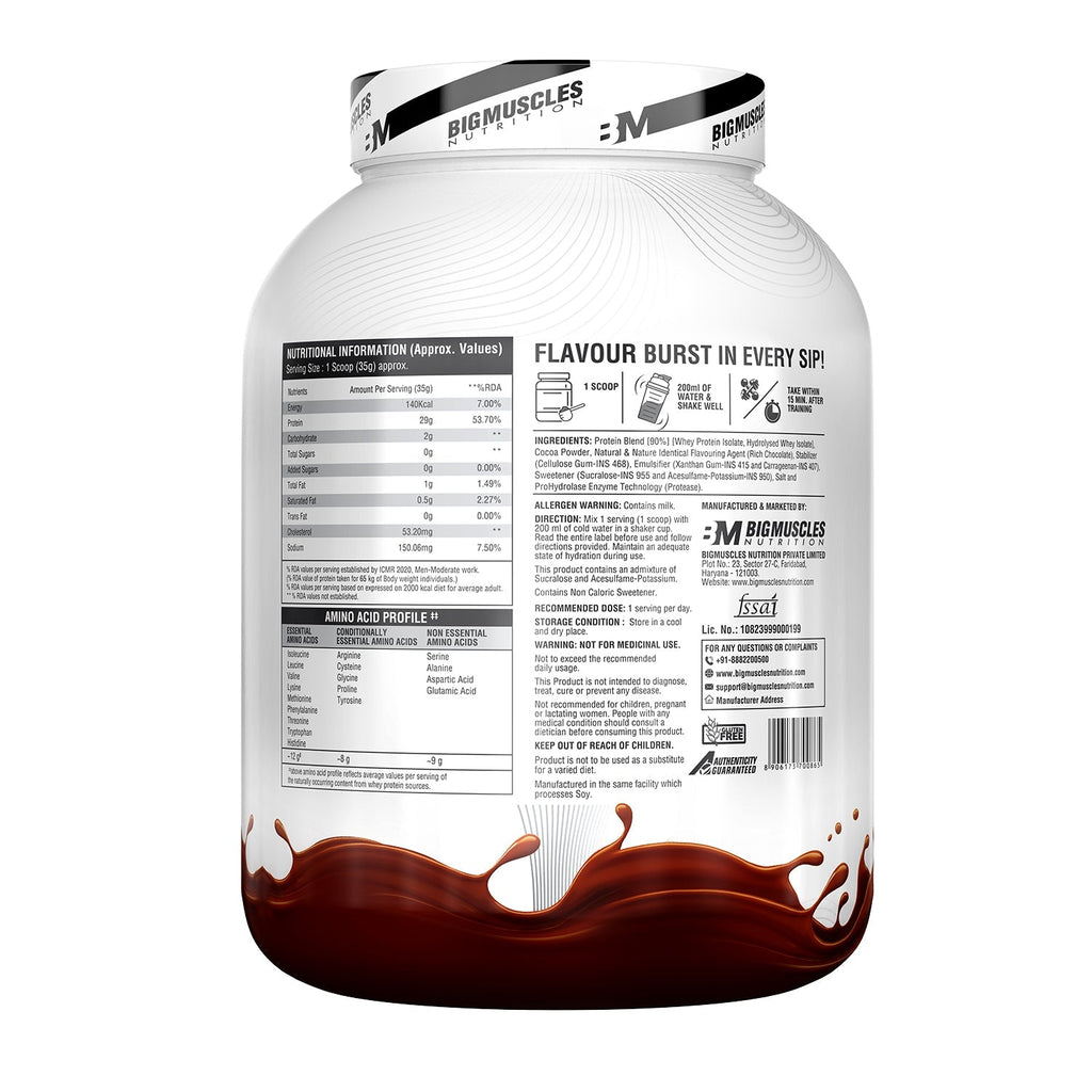 Big Muscles Nutrition Zero Whey Protein