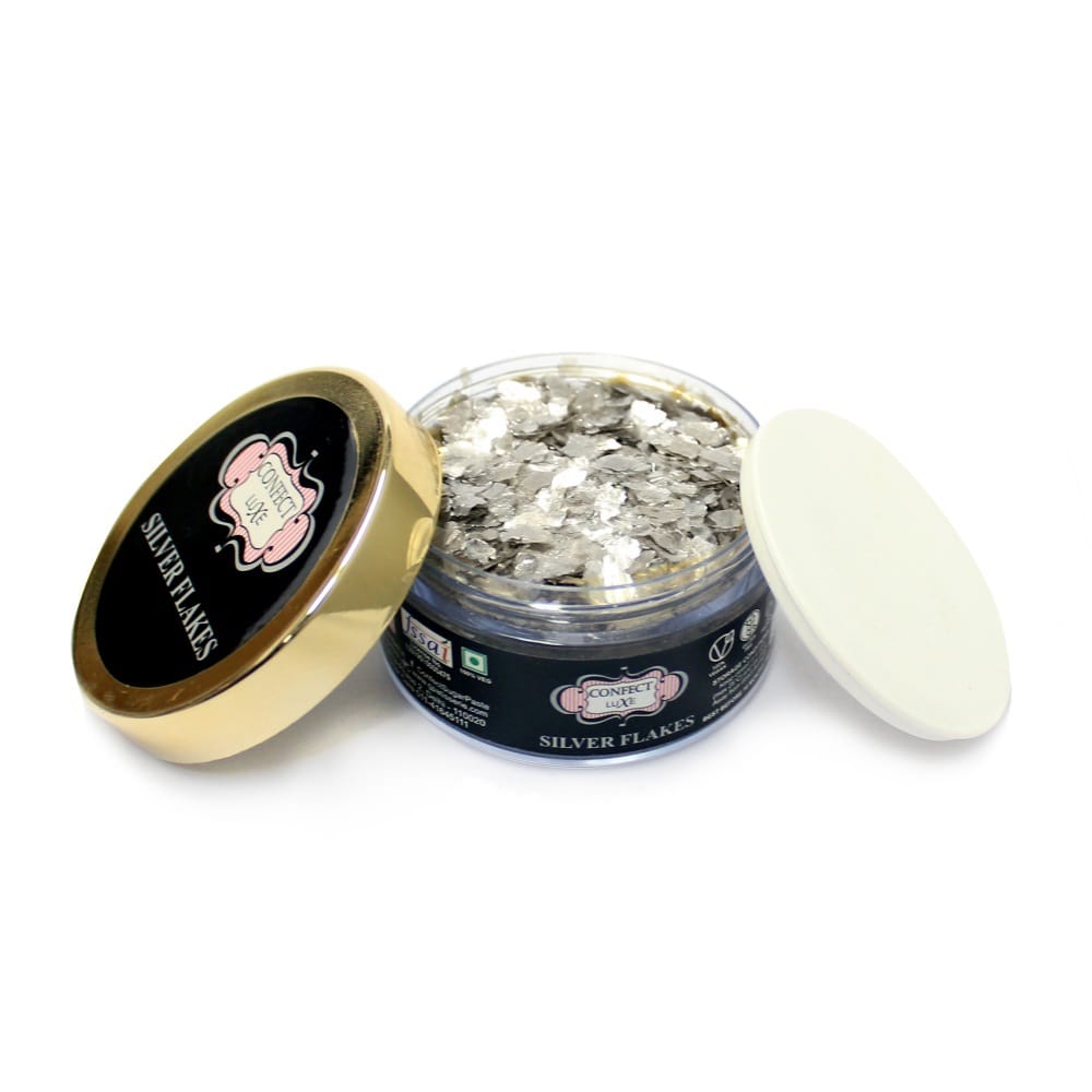 confect silver flakes br b 15 g b