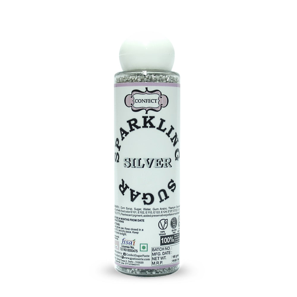 silver sparkling sugar100 gms