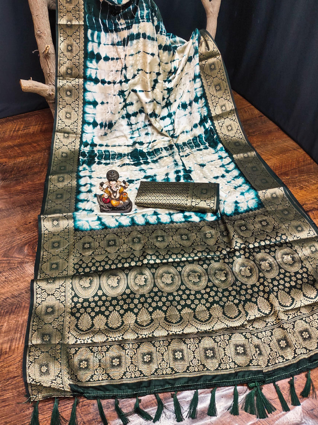 Anaita Blue Soft Satin Silk Saree With Zari Weaving Work - Distacart