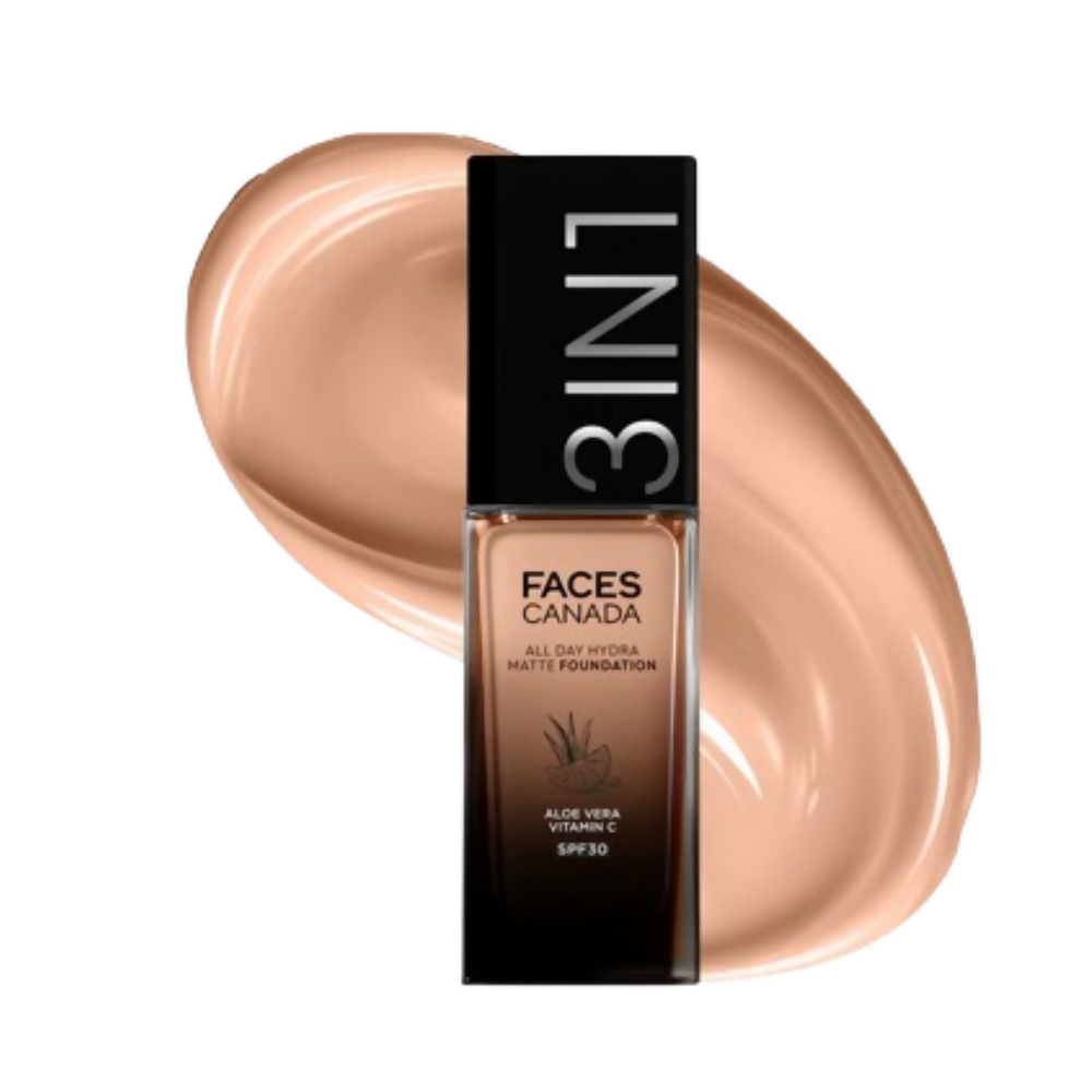 Faces Canada All Day Hydra Matte 3 in 1 Foundation - Caramel Natural 023