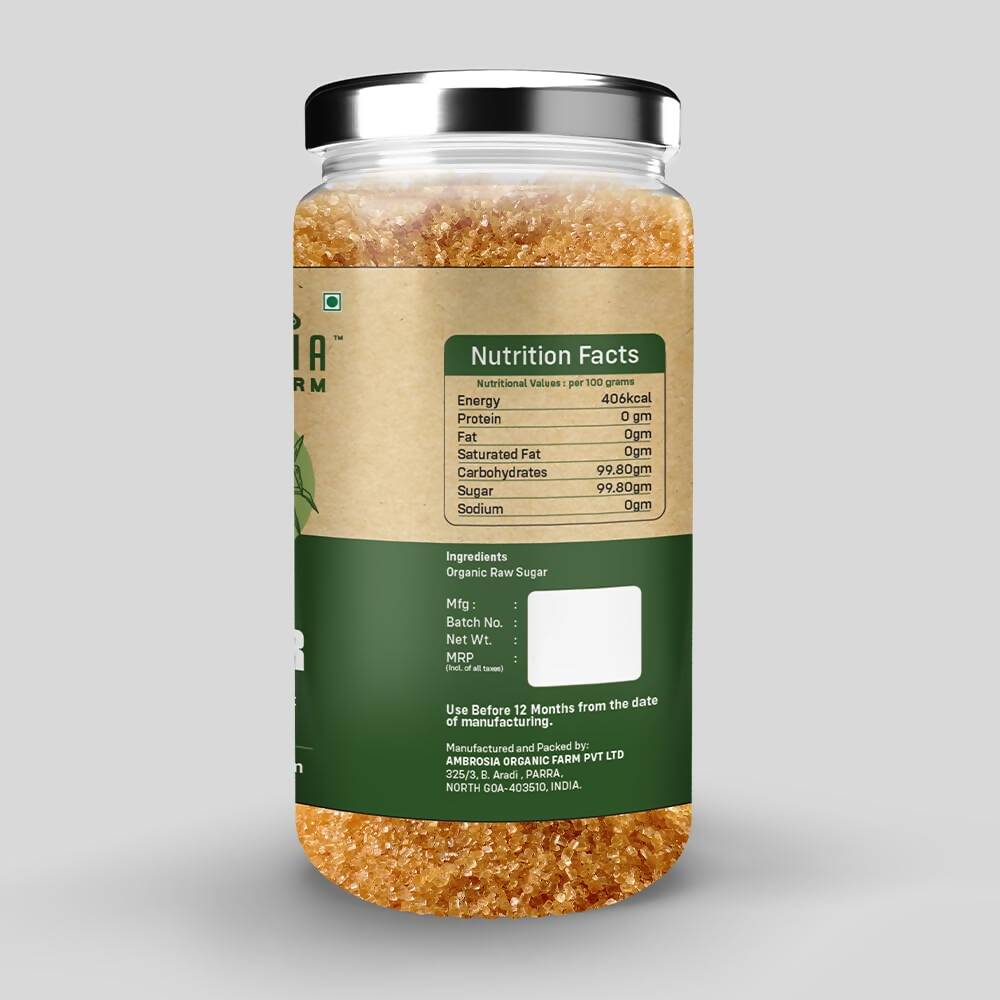 Ambrosia Organic Farm Raw Sugar - Distacart