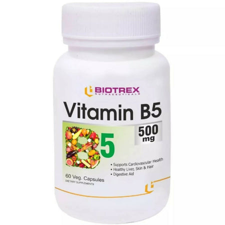 Biotrex Vitamin B5 500Mg Veg Capsules