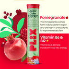 PLIX The Plant Fix Probiotics+ ACV Apple Cider Vinegar Effervescent Tablets