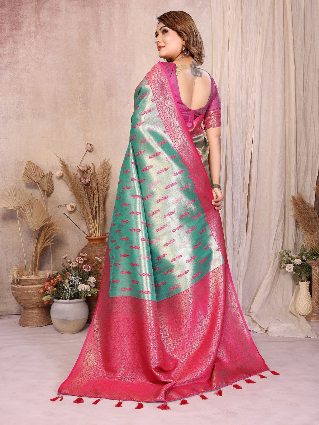 Anaita Banarasi Tissue Silk Saree - Distacart