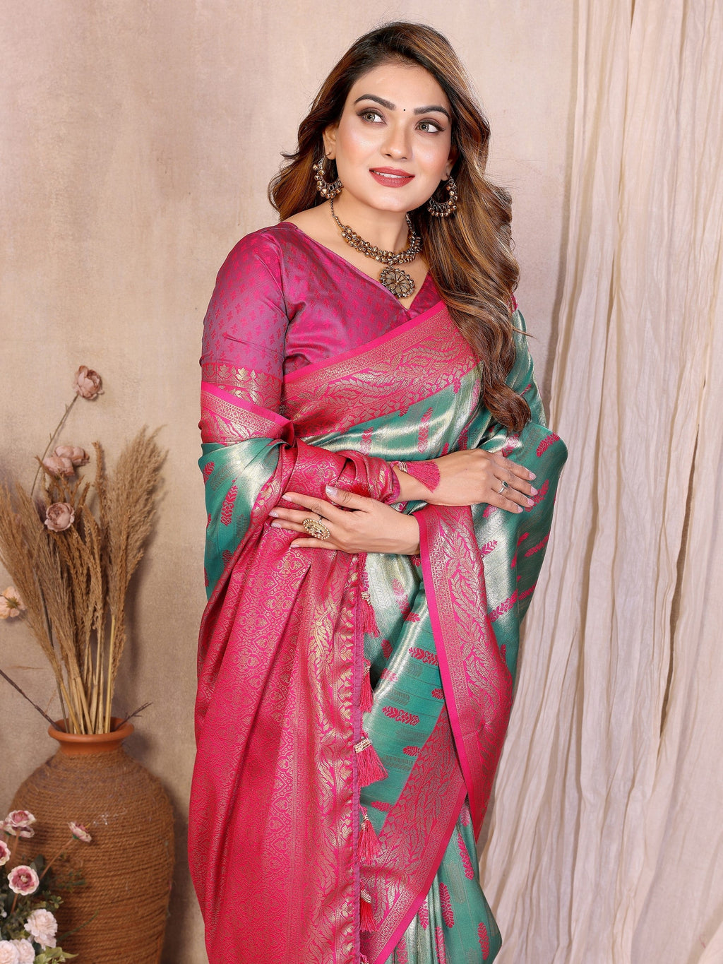 Anaita Banarasi Tissue Silk Saree - Distacart