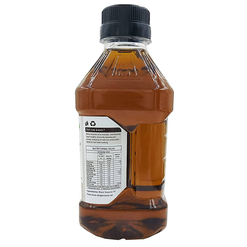 Farm Naturelle Organic Virgin Cold Pressed Black Sesame Seed Oil