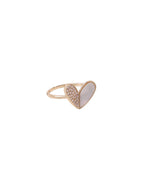NVR Women's Gold-Polished Stylish Ring With Ad Stones