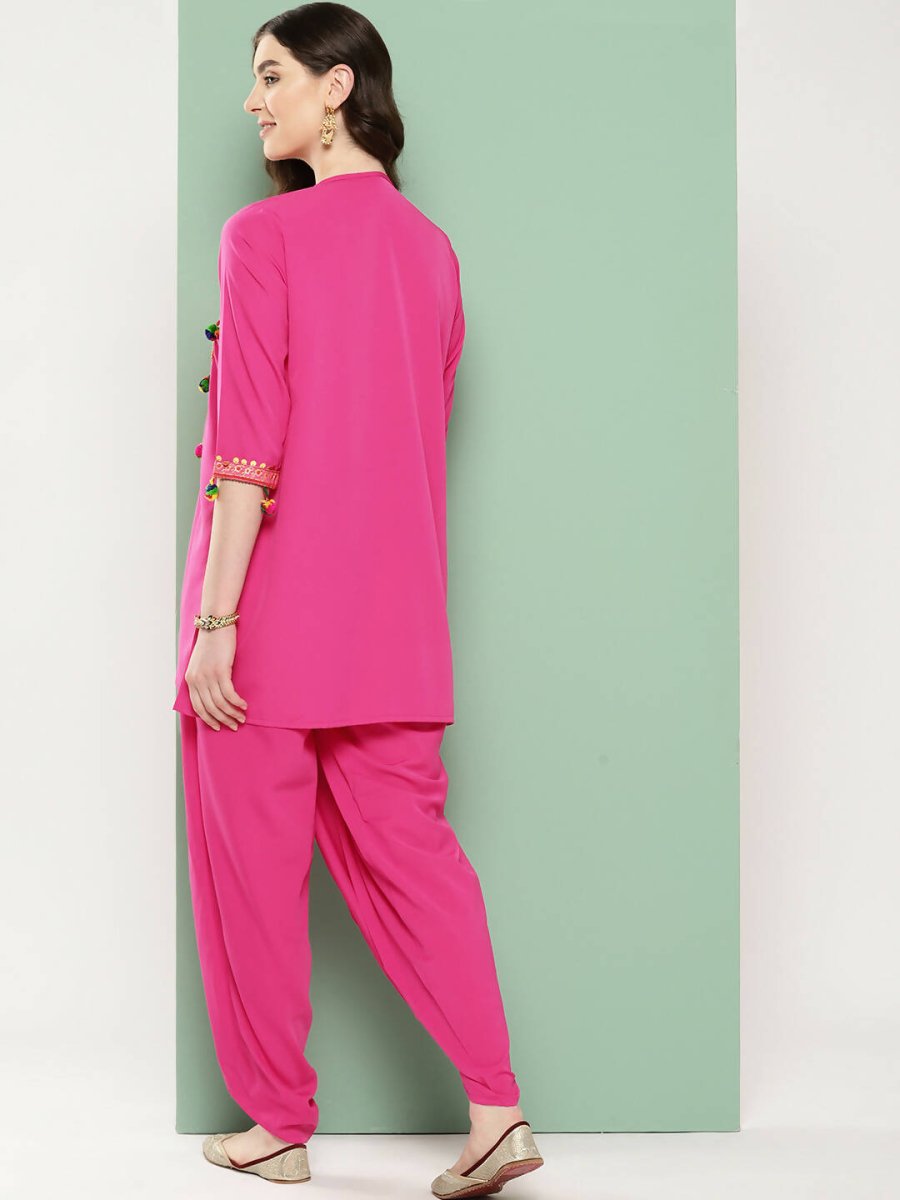 Ahalyaa Women's Traditional Wear Co-ods - Pink - Distacart