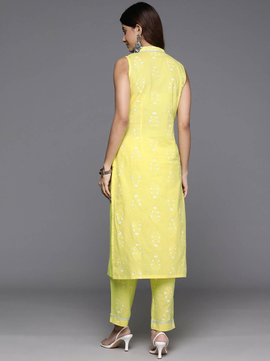 Ahalyaa Women's Traditional wear Kurta Set - Yellow