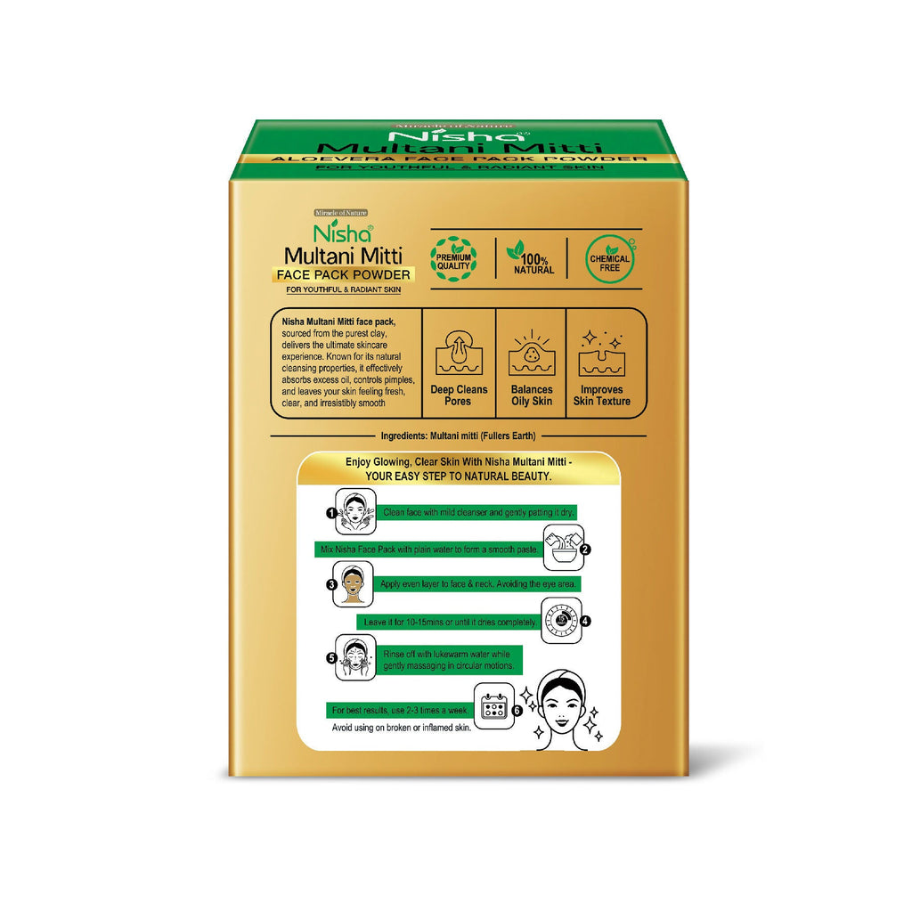 Nisha Aloevera Multani Mitti for Face|Skin Brightening Face Pack